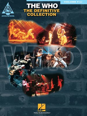 cover image of The Who--The Definitive Guitar Collection--Volume F-Li (Songbook)